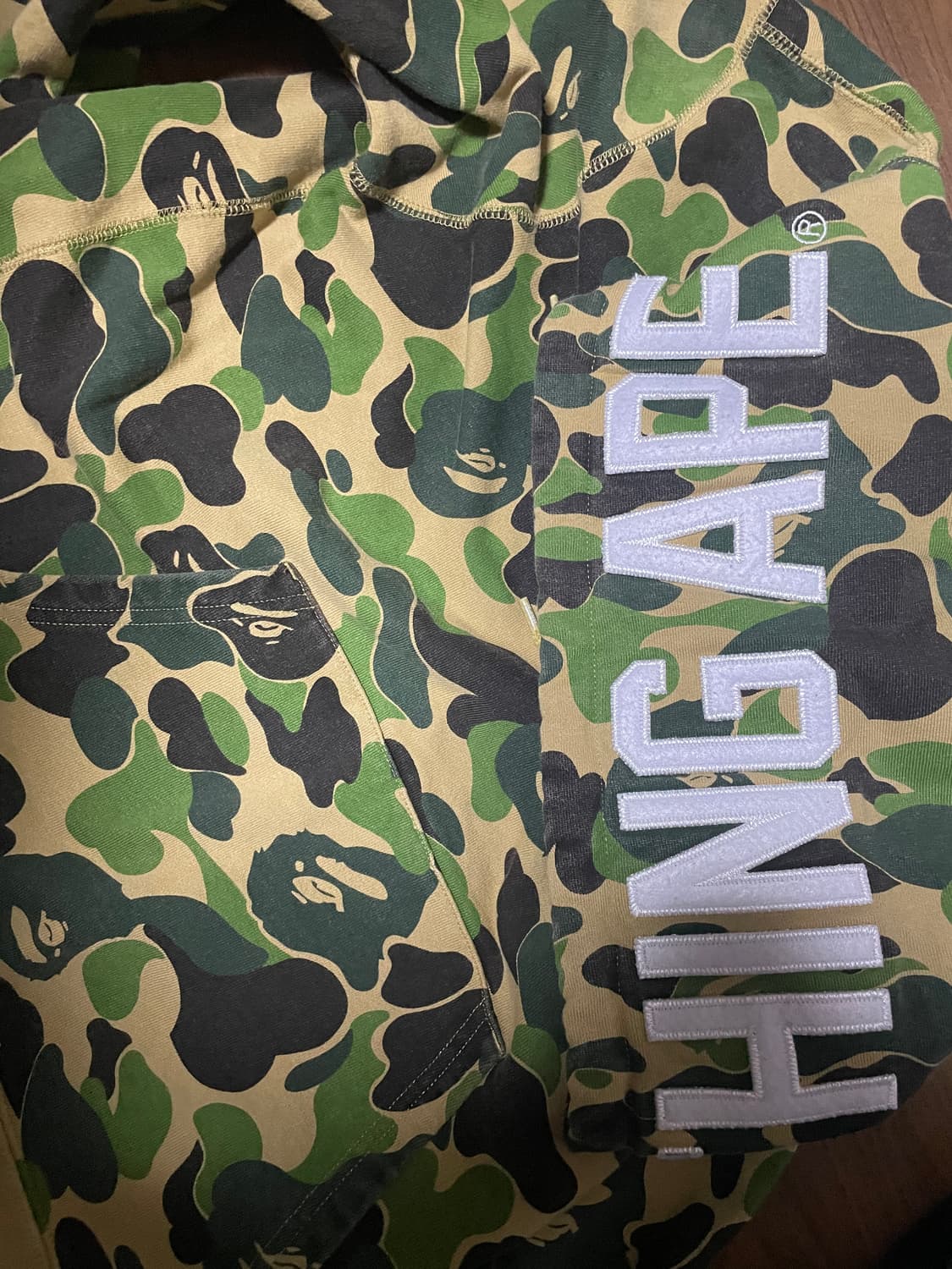 베이프 abc 카모 풀오버 후디 상품이미지5