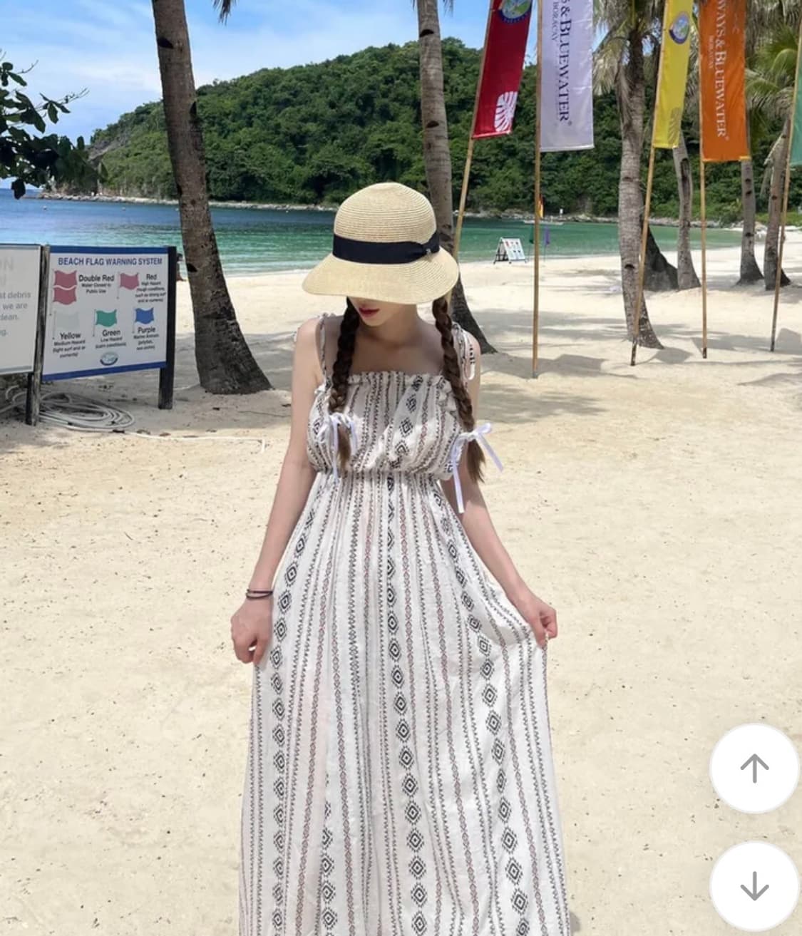 여름 휴양지 여행룩 (여자 롱원피스) 상품이미지1