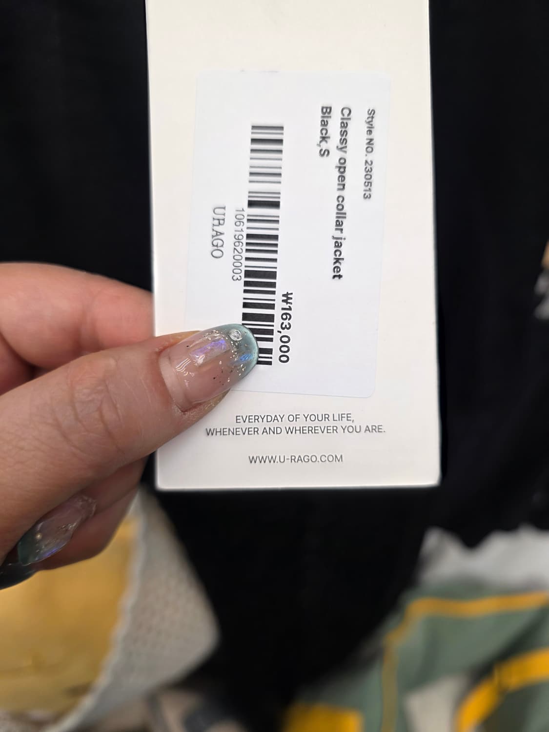 새상품 유라고 URAGO 카라 반팔 S 상품이미지5