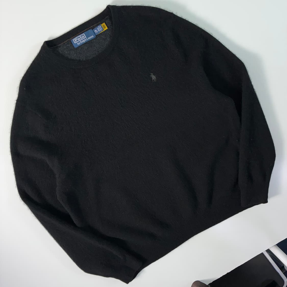 Polo  폴로 랄프로렌 신형 QR 자수 블랙 울니트 상품이미지2