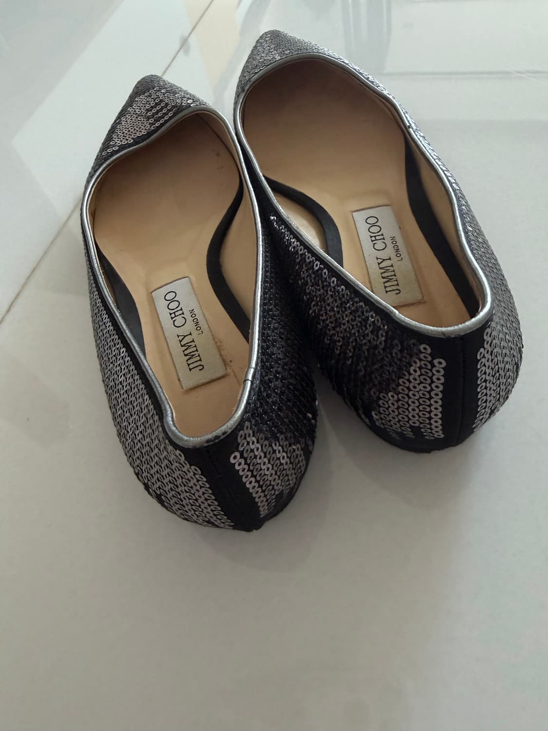 지미츄 jimmy choo 스팽글 플랫 38 상품이미지4
