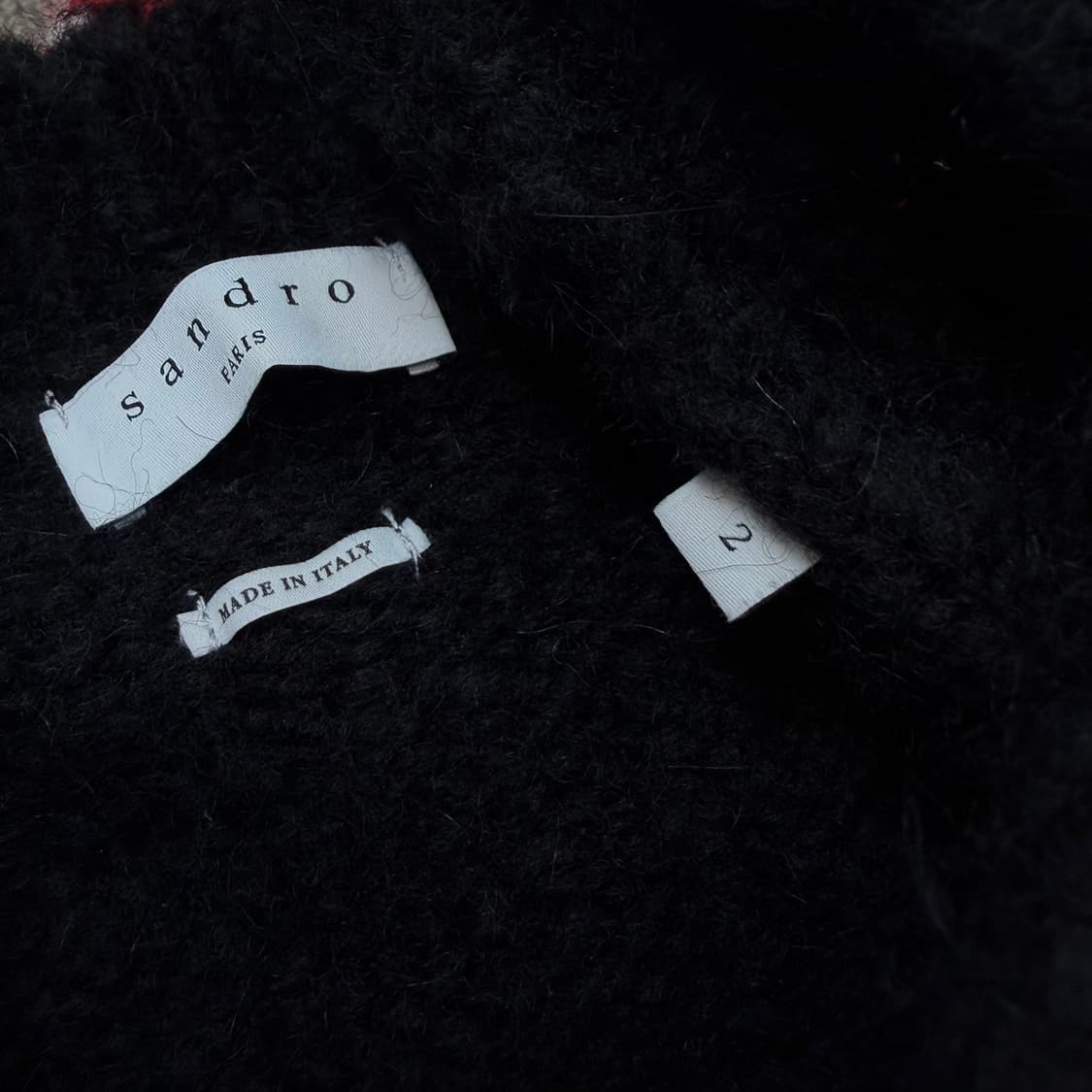 sandro made in italy 산드로 알파카 자카드 풀오버 니트  상품이미지7