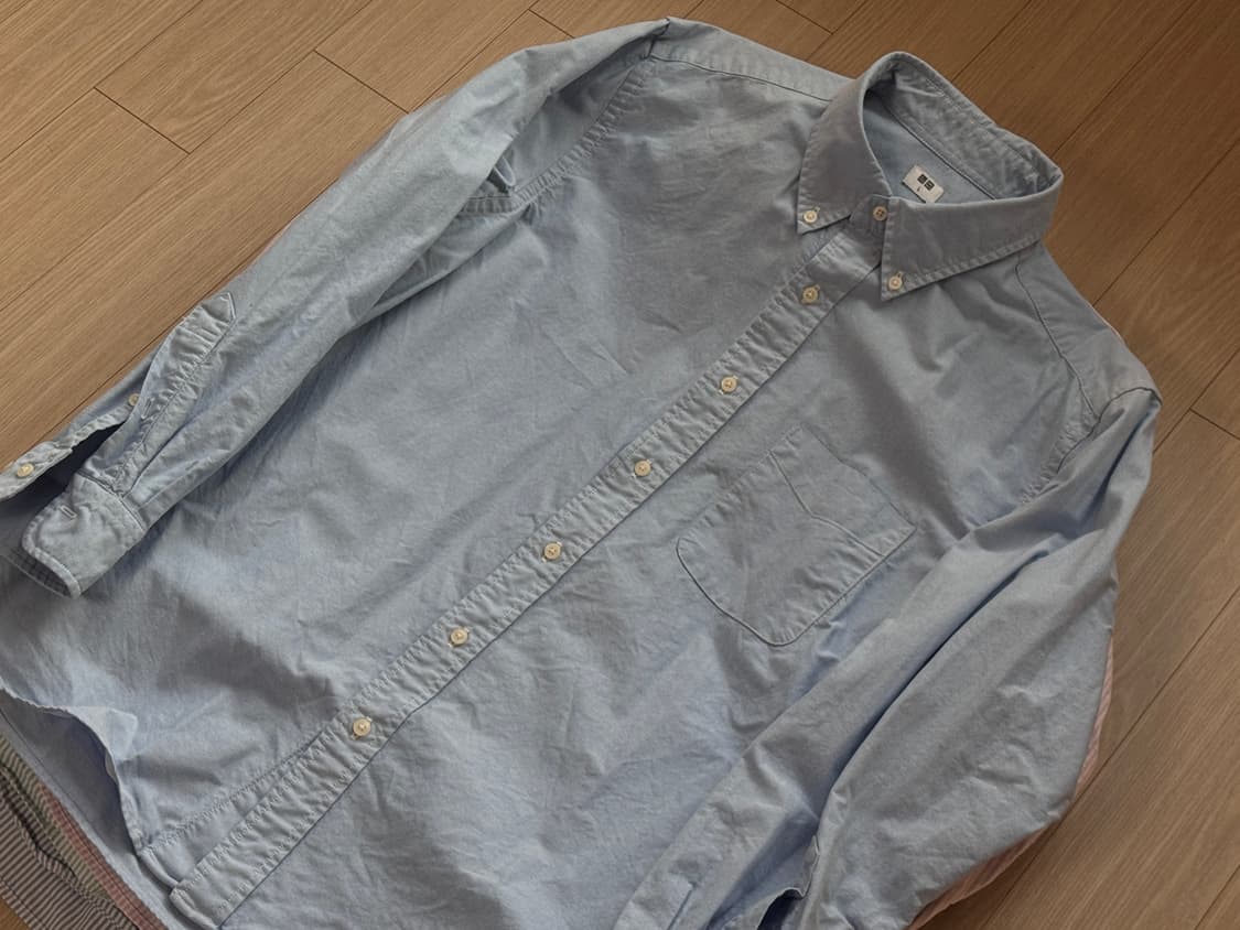 유니클로/코튼 옥스포드 셔츠 4color/L 상품이미지4