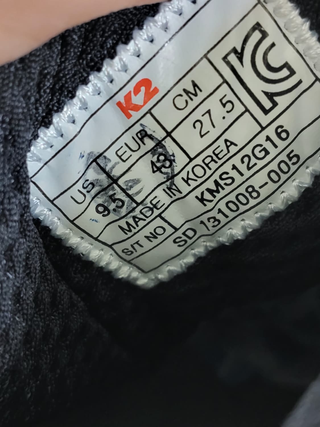 K2 등산화 정품 275사이즈 상품이미지9