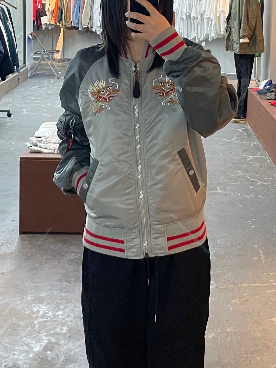 알파인더스트리 MA-1 수베니어 더블 드래곤 리버시블 자켓 H1526 상품이미지1