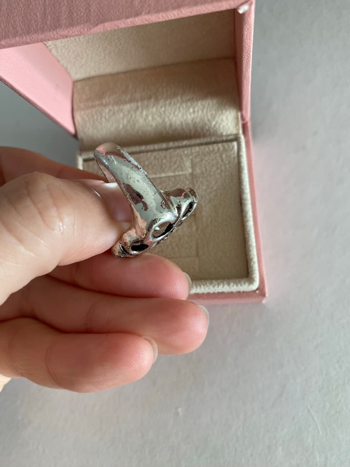 빈티지 스컬 반지 꽃 상품이미지6