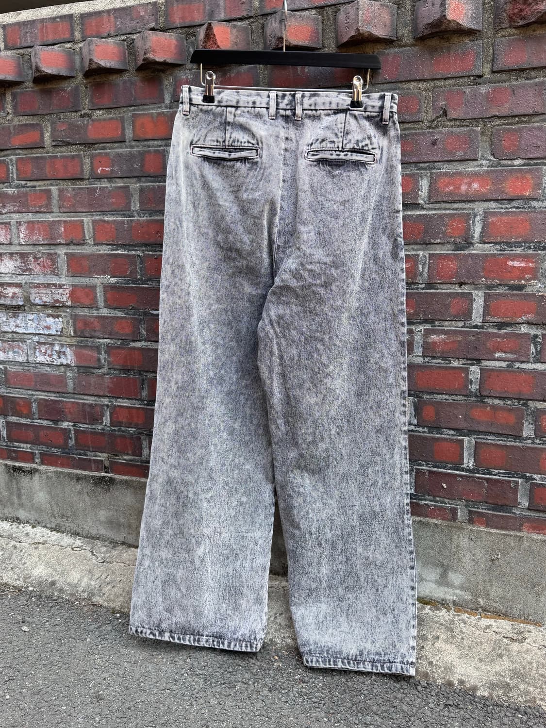 HARE 하레 스톤워싱 와이드 데님팬츠 상품이미지4
