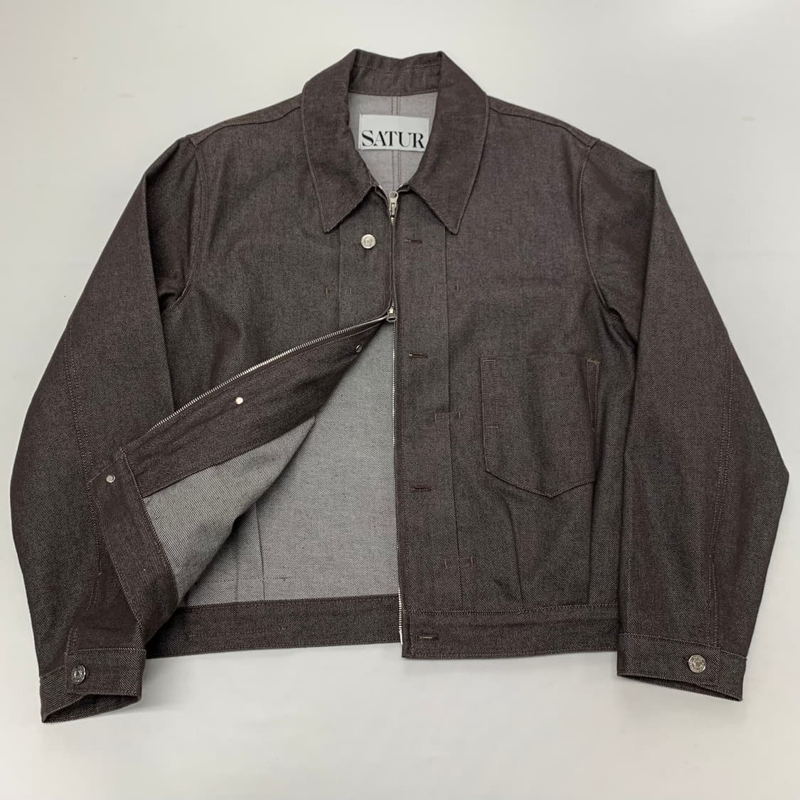 SATUR 세터 카이엔 데님 트러커자켓 (L) 상품이미지5