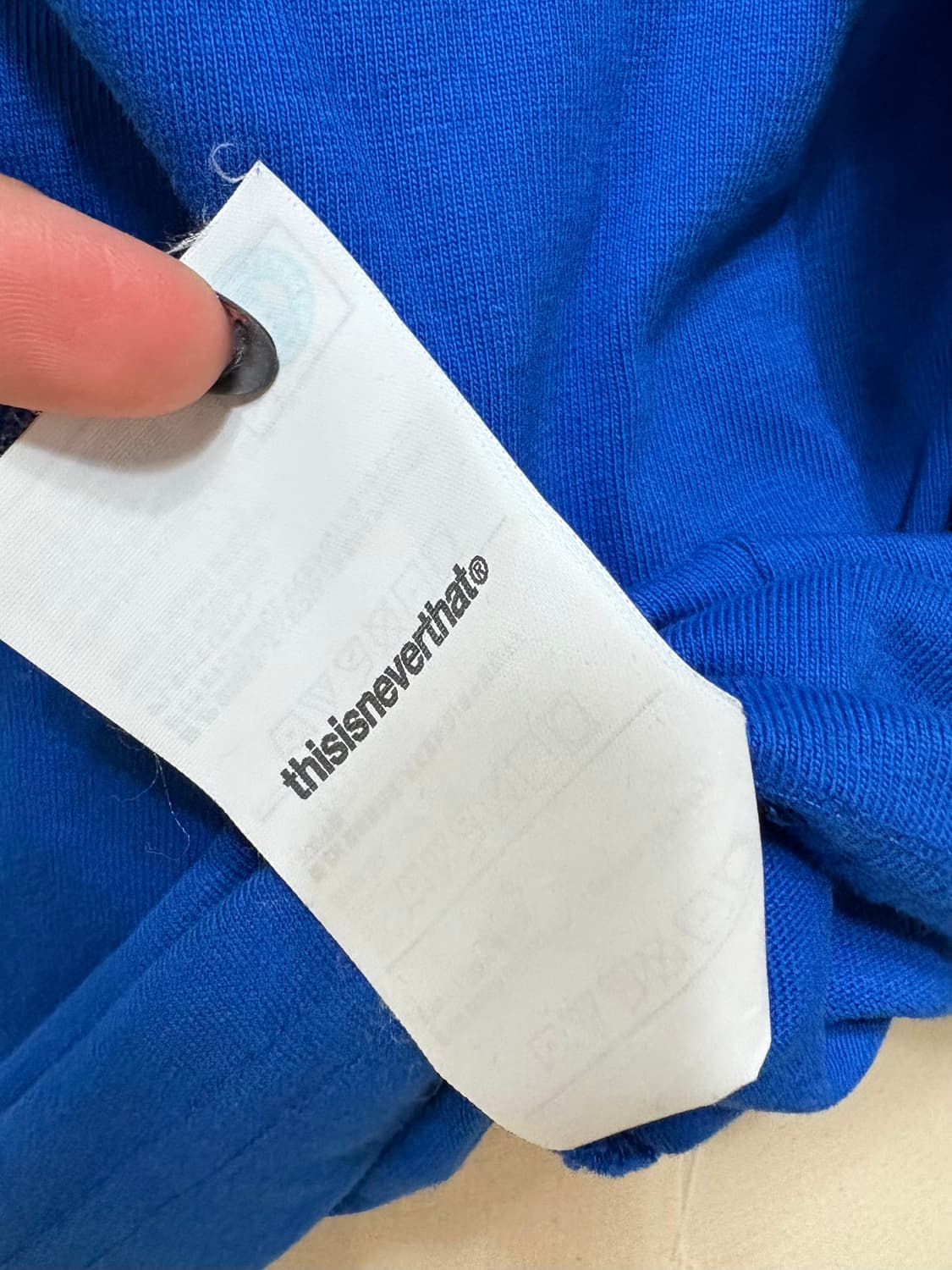 디스이즈네버댓 thisisneverthat 블루 반팔 티셔츠 상품이미지5