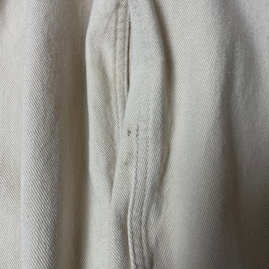 (30) 트레셔 크림 핀턱 데님 팬츠 M 상품이미지4
