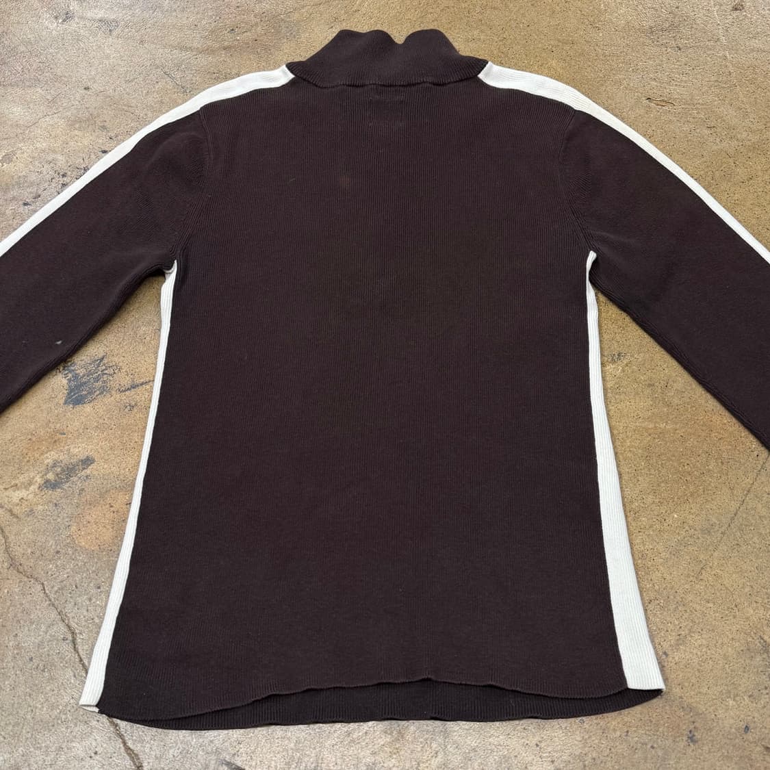 폴로진스 초코 브라운 니트 집업  상품이미지4