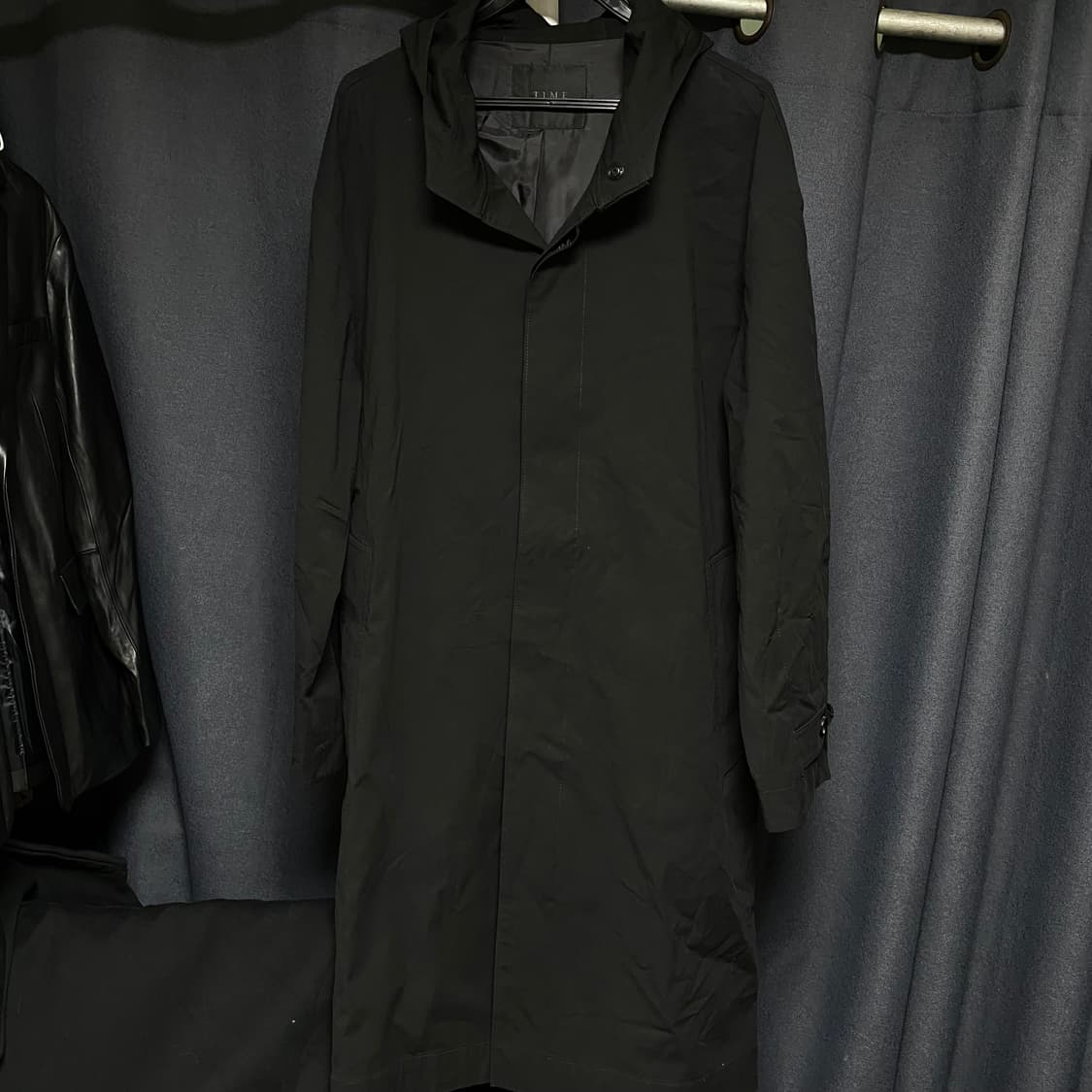 타임 후드 코트 블랙 100 상품이미지1