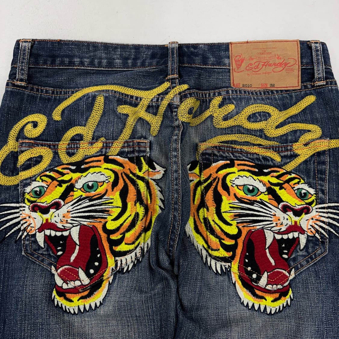 에드하디 호랑이자수 워싱 오리엔탈 데님팬츠 상품이미지5