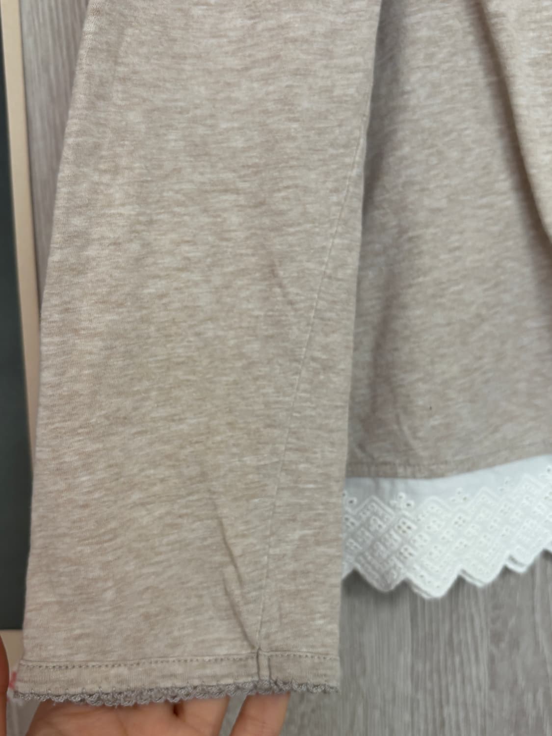 일본 빈티지 모리걸 사만사모스 SM2 모카베이지 이너 티셔츠 상품이미지3