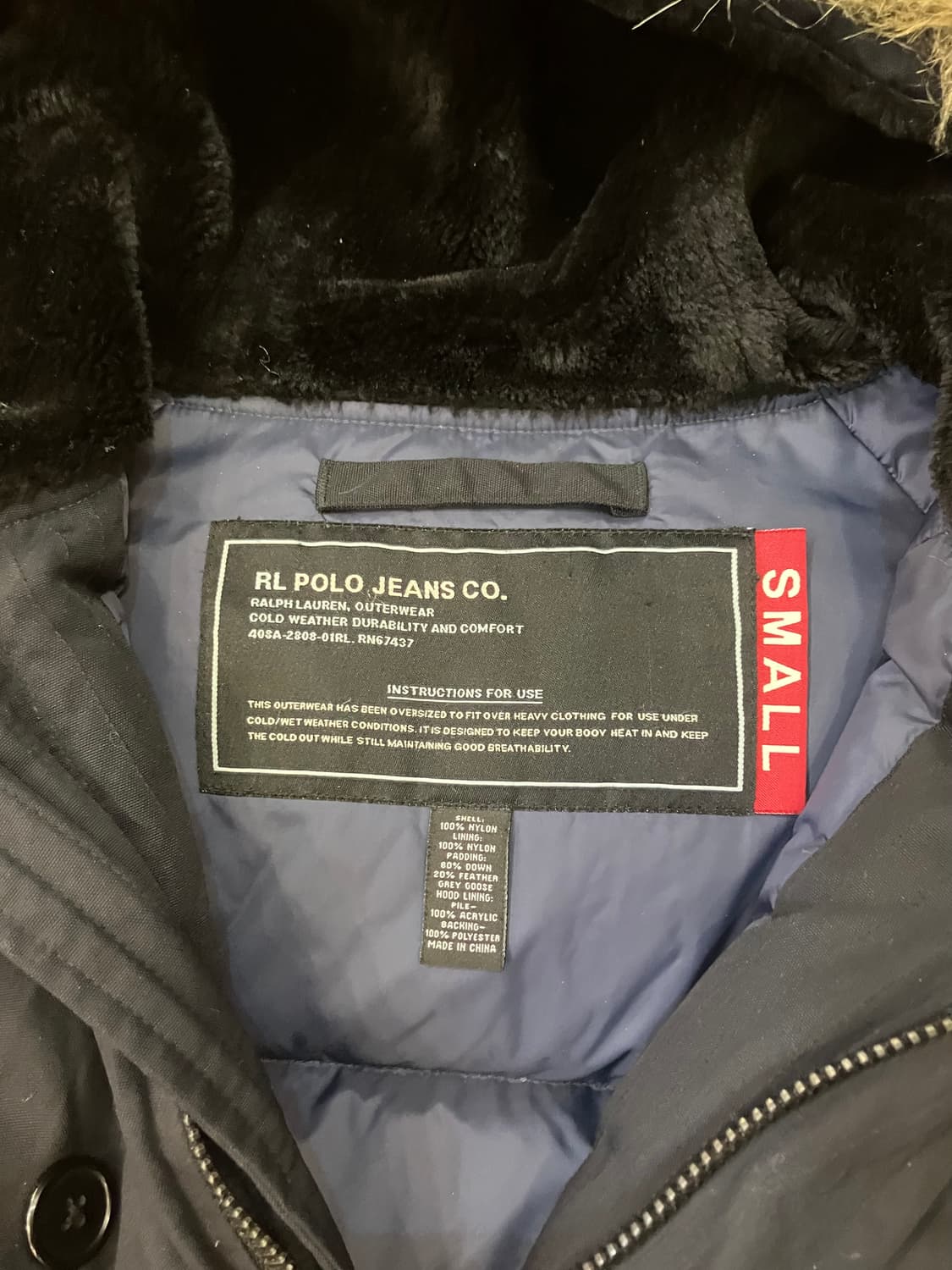 폴로 진 N3-B 다운 패딩점퍼 S 상품이미지4