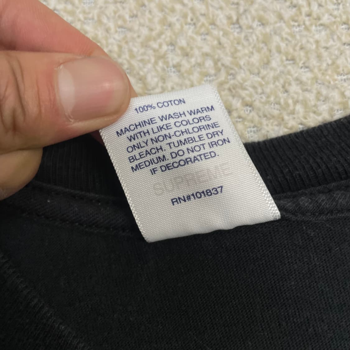 슈프림 Supreme 스파이크스 반팔티 블랙 상품이미지4