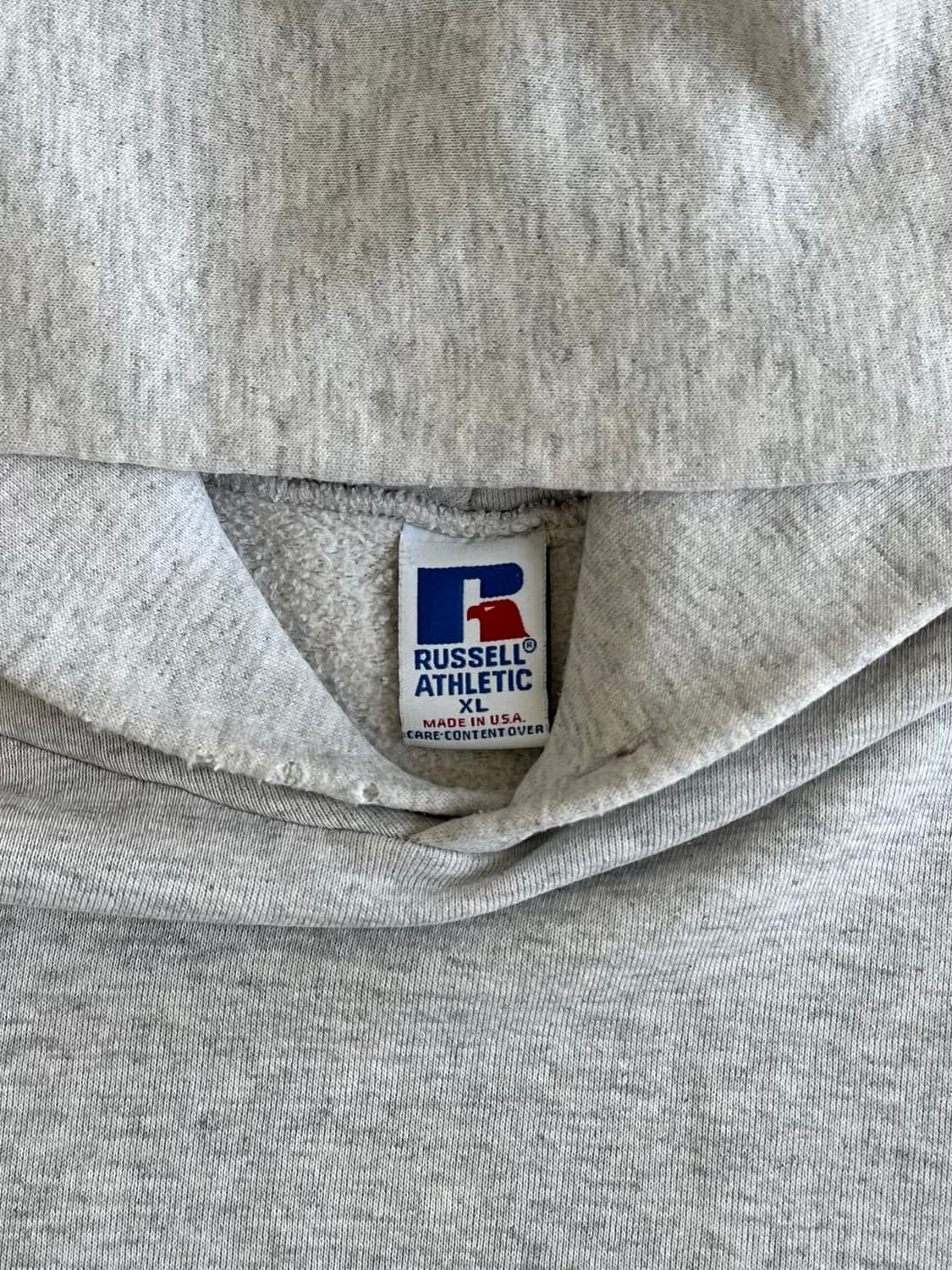 90s 빈티지 러셀 후드 밝은그레이 XL USA 상품이미지6