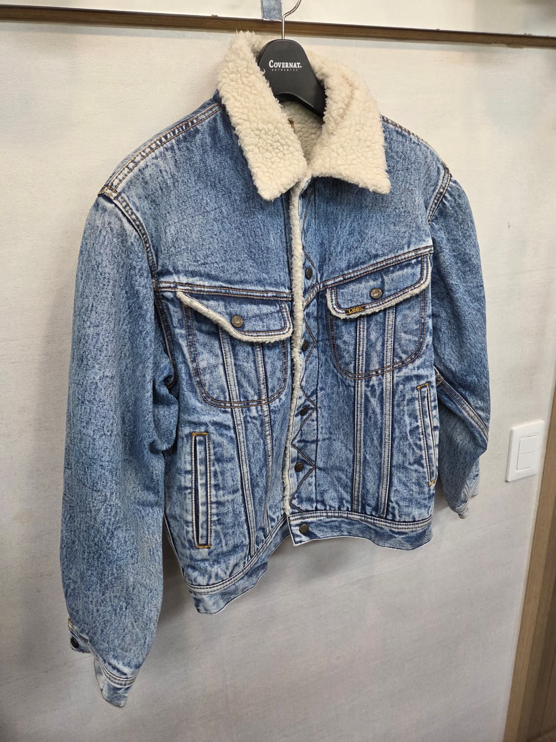Lee 올드스쿨 쌍방울 라이더스 빈티지워싱 쉐르파 데님자켓 m 상품이미지6