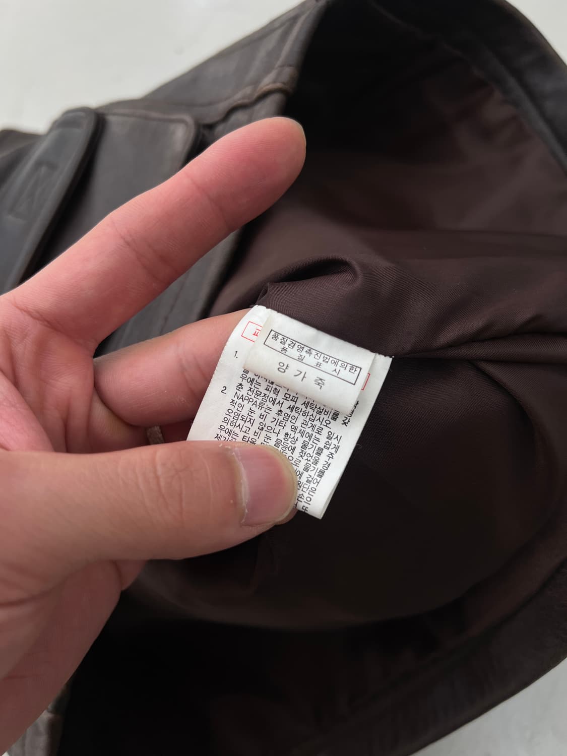 빈티지 램스킨 가죽조끼 상품이미지5