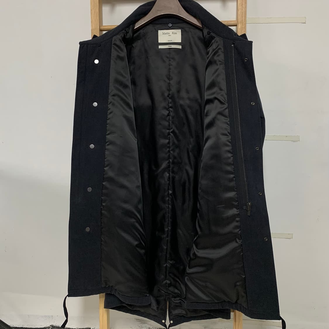 마뗑킴 코튼 피시테일 파카 블랙  상품이미지6