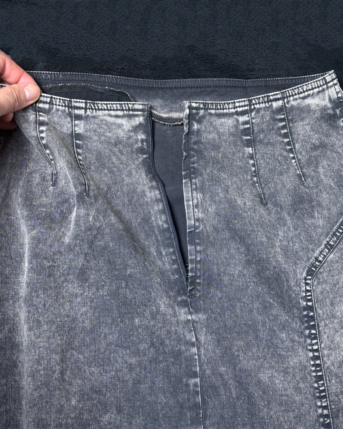 일본빈티지 스톤 데님 롱스커트 상품이미지6