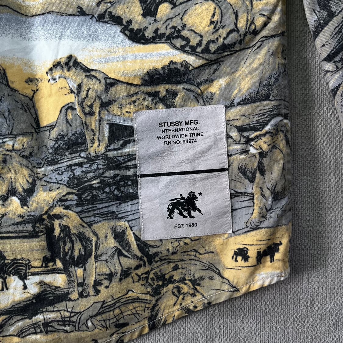 95 스투시 월드 트라이브 사파리 셔츠 상품이미지4