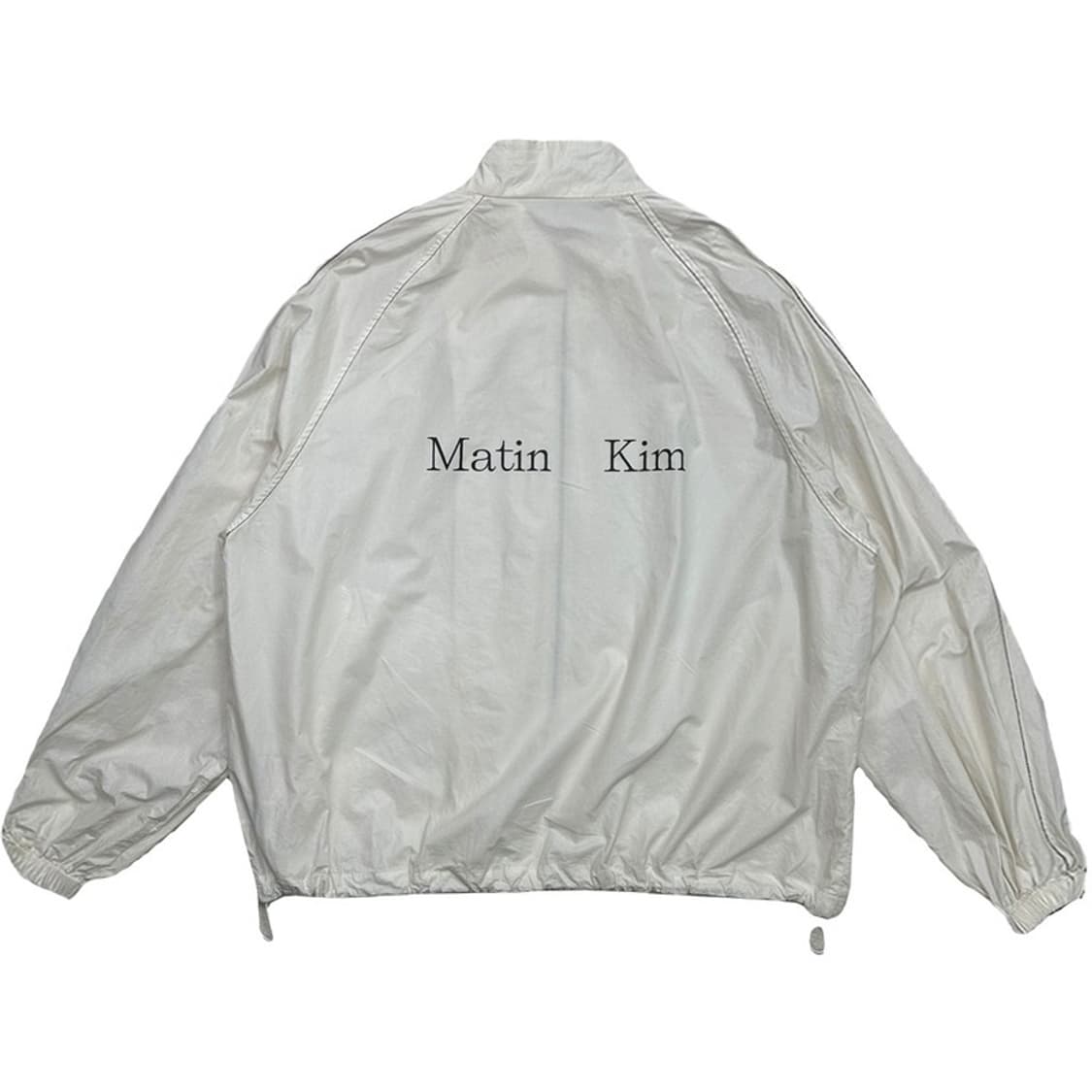 마뗑킴 로고 코팅 점퍼 아이보리 F 상품이미지6