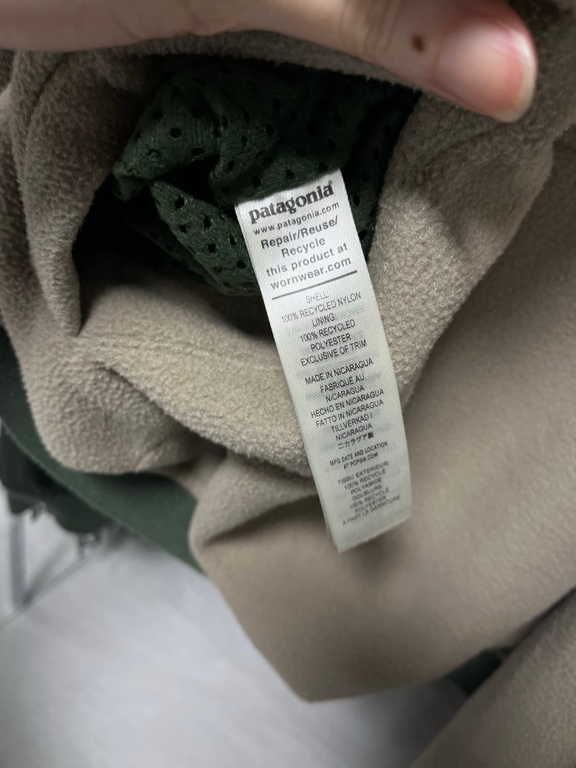파타고니아 리버서블 쉘드 마이크로디니 자켓 s 상품이미지5