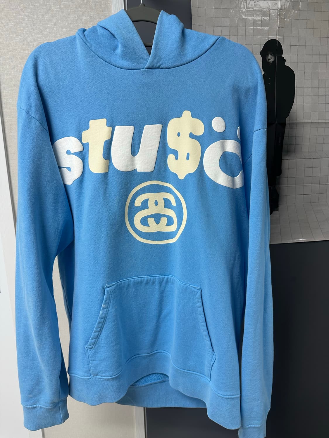 스투시 x CPFM 8볼 피그먼트 다이드 후드 블루 상품이미지1