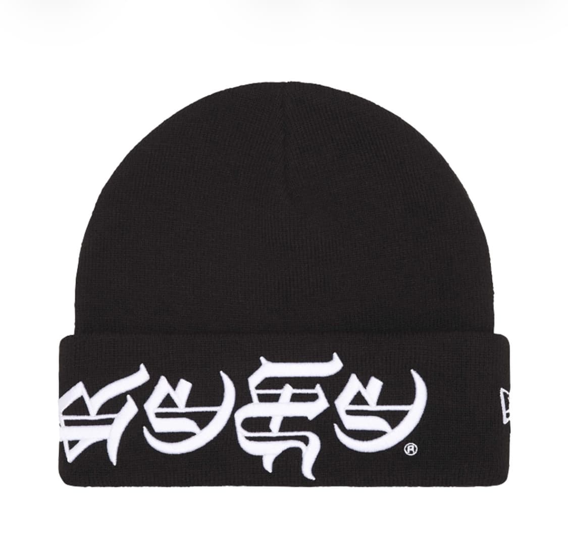 슈프림 크롬하츠 블랙레터체 뉴에라 비니 블랙 상품이미지2