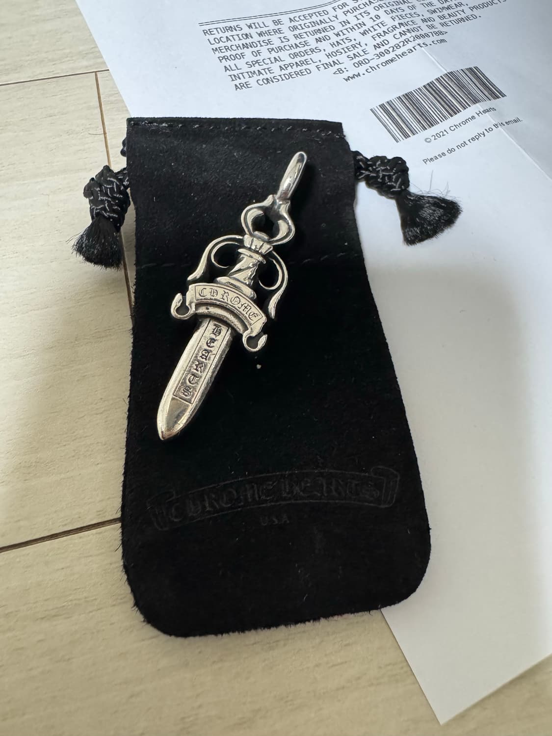 크롬하츠 더블대거 펜던트 판매합니다. 상품이미지8