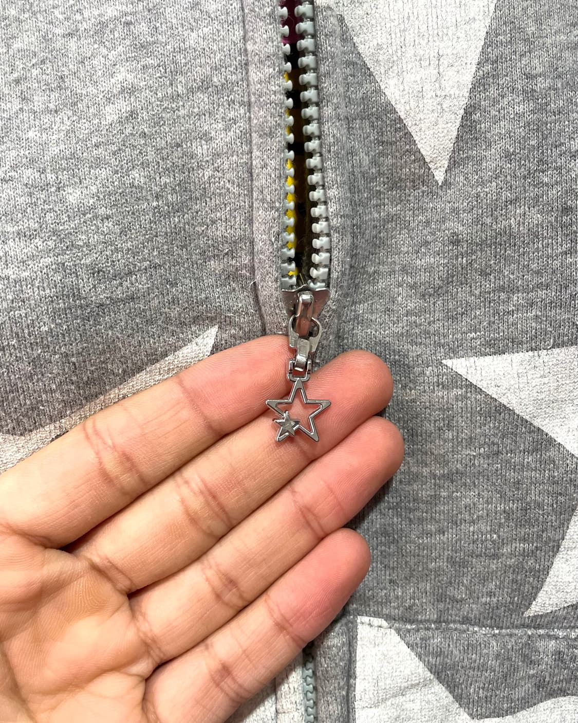 Monkey Star Gray Hooded Zip-Up  상품이미지9