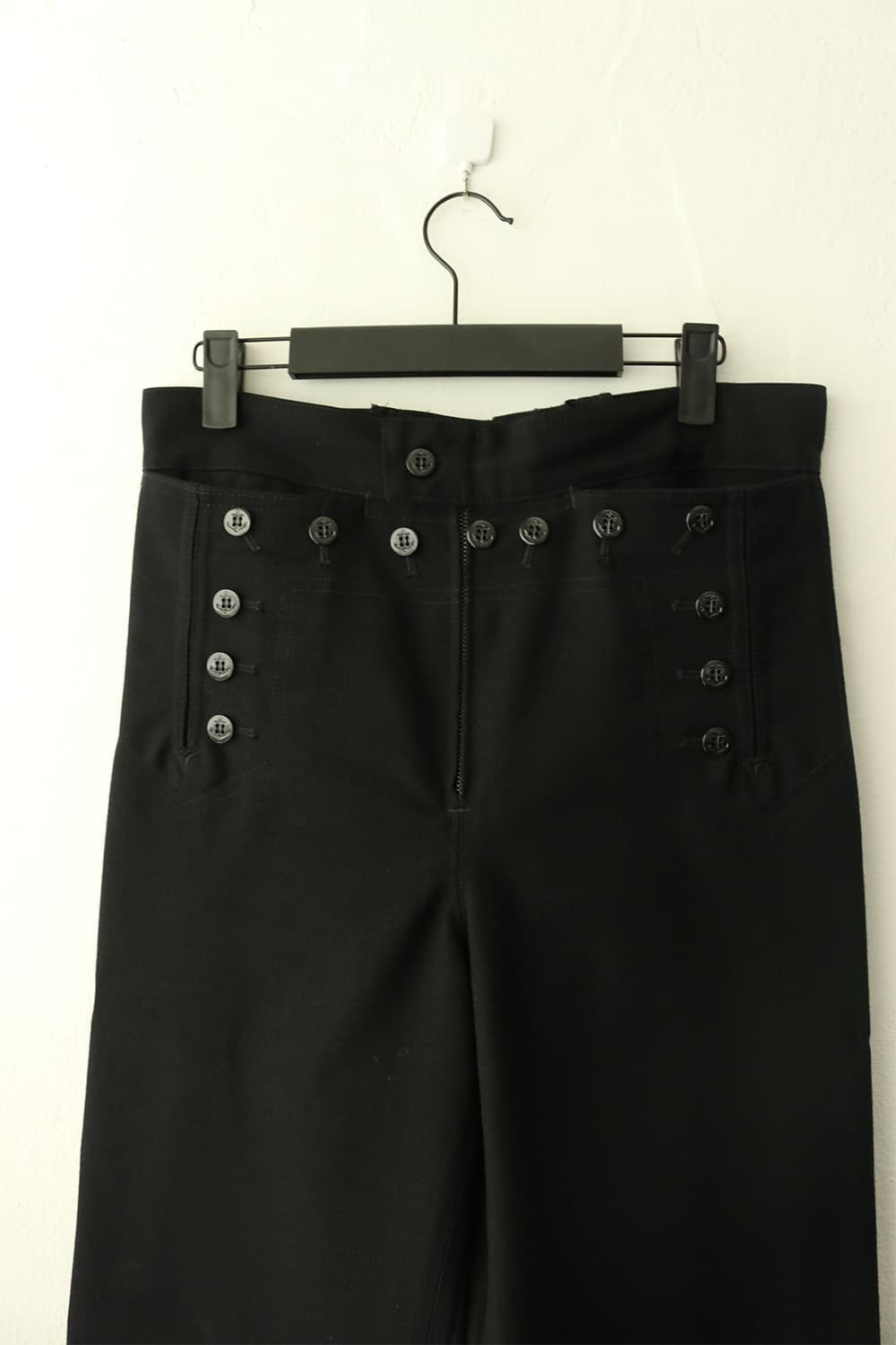 USA 울 세일러 블랙 트라우저 상품이미지4