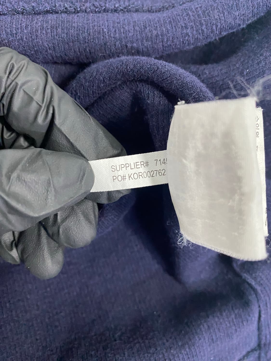 폴로 랄프로렌 네이비 반집업 코튼 니트 L <580> 상품이미지6