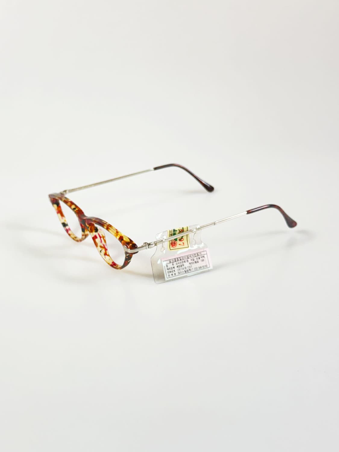 90s SEVA SCHAN 캣아이 뿔테 마블 빈티지 안경 상품이미지3