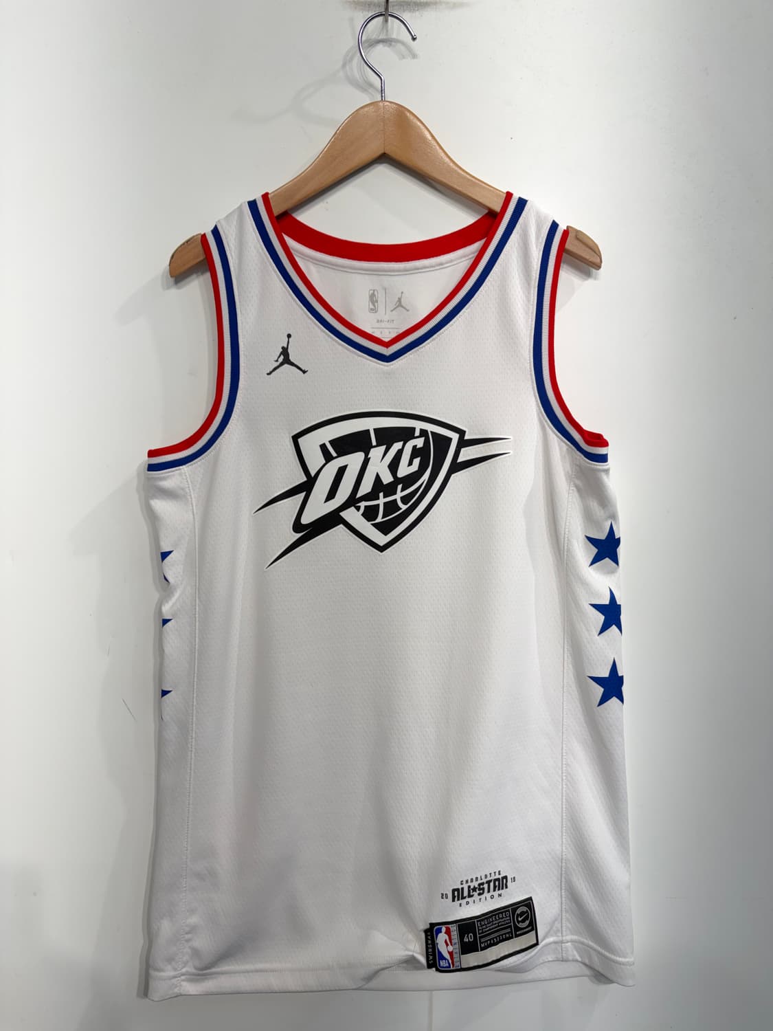 S 나이키 NBA 2019 올스타 져지 러셀 웨스트브룩 화이트 상품이미지2