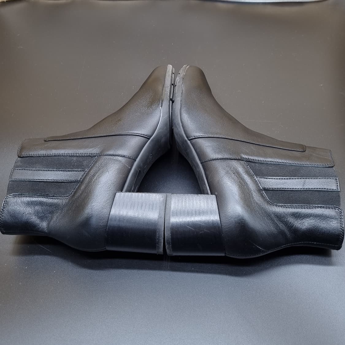 제옥스 가죽 여성 앵클부츠38 240 굽6 상품이미지5