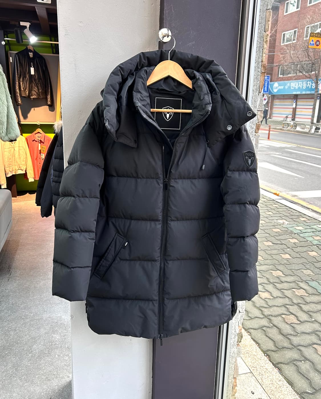 95~100/ 노비스 신형 다운 후디드 패딩점퍼 상품이미지5