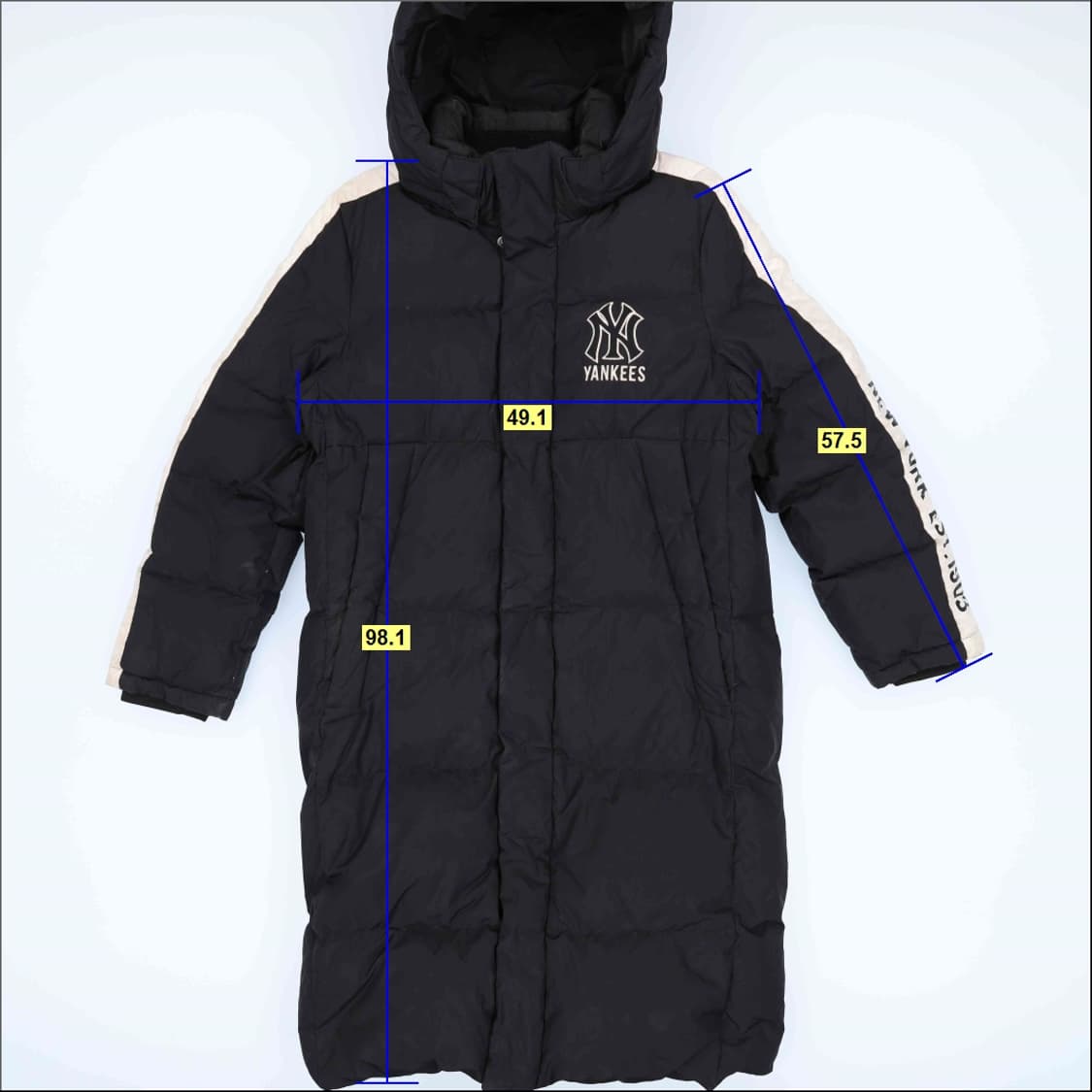 [13Y/155] MLB 엠엘비 키즈여성 덕다운 롱패딩 1208H1 상품이미지9