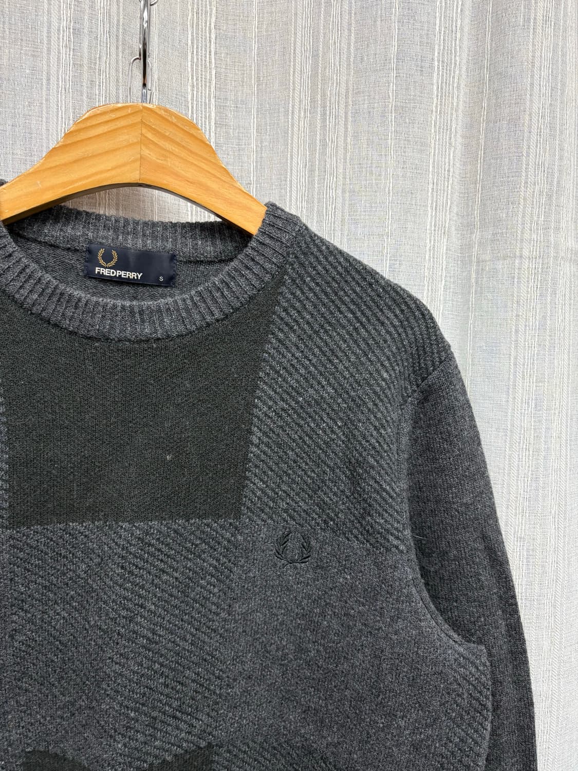 프레드페리 로고 울니트 상품이미지5