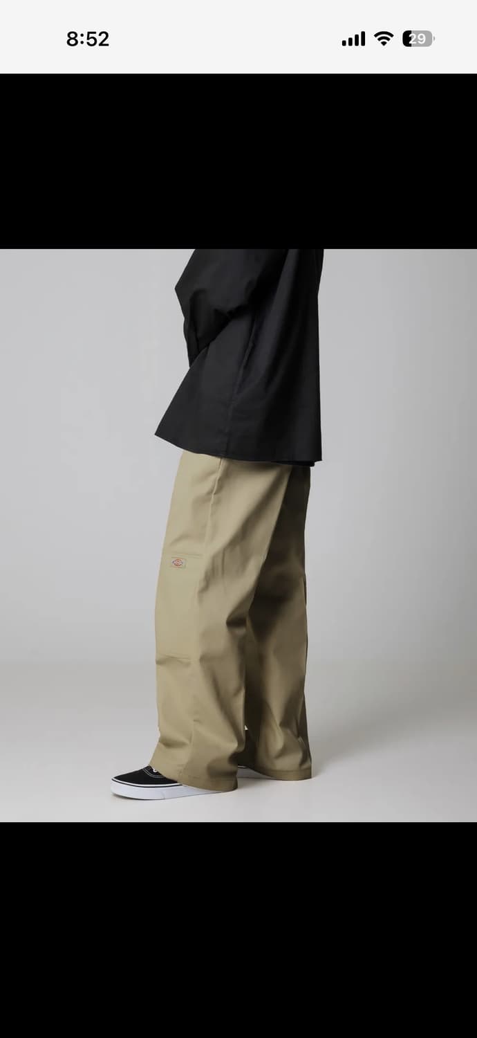 디키즈 더블니 85283 루즈핏 워크팬츠 카키 31 상품이미지1