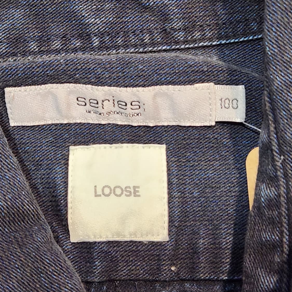 시리즈 루즈핏 데님셔츠 (L) 상품이미지3