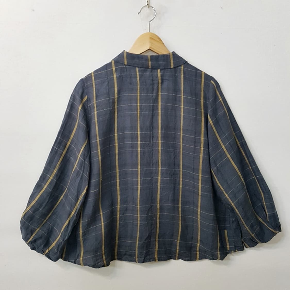 Le ciel a TEMPS DOUX 린넨 100% 블라우스 카키 상품이미지5