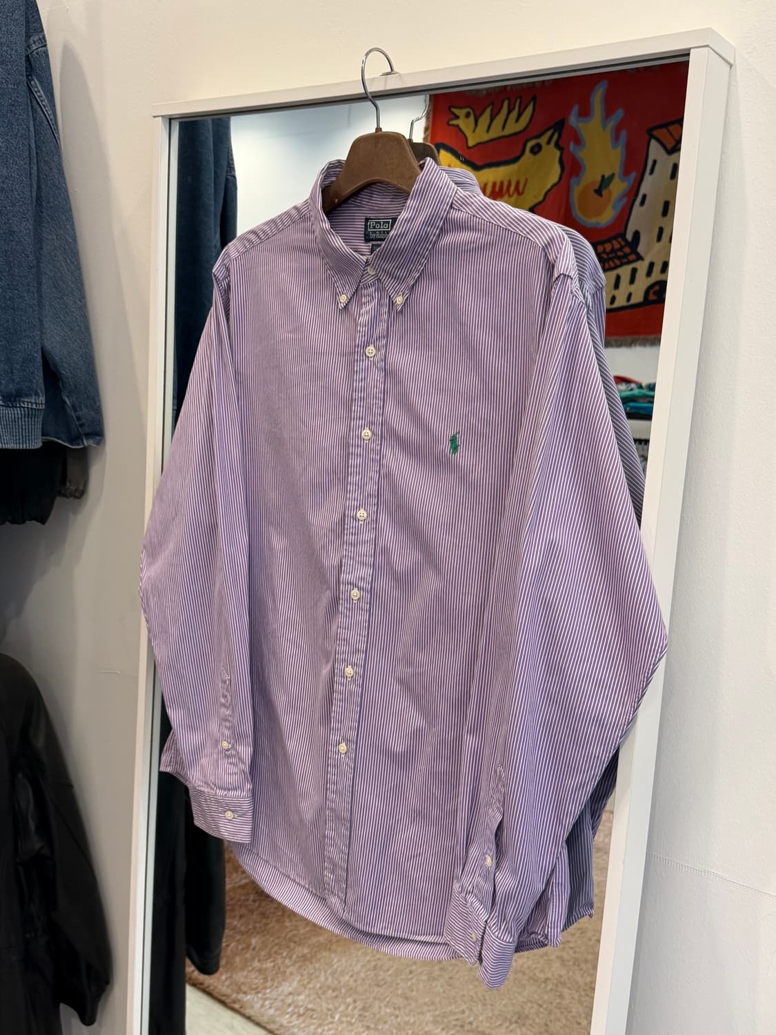 00s Polo RL 폴로 랄프로렌 스트라이프 드레스 셔츠 상품이미지1