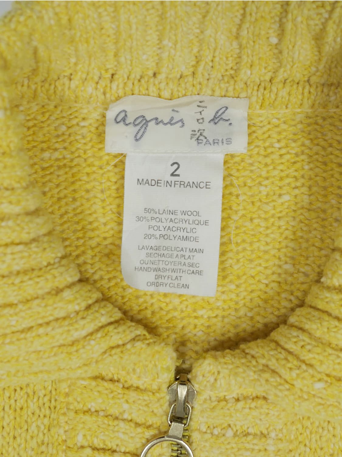 Agnes B. wool blend zip-up 상품이미지4