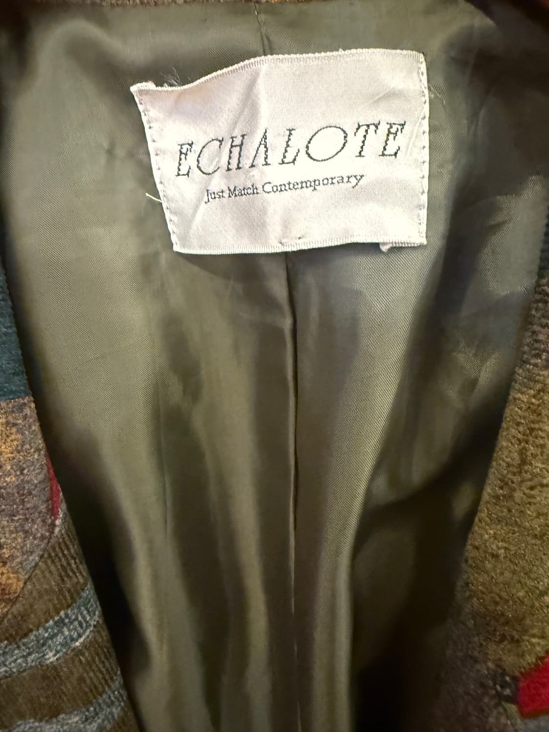 ECHALOTE 배색 블레이져 상품이미지3