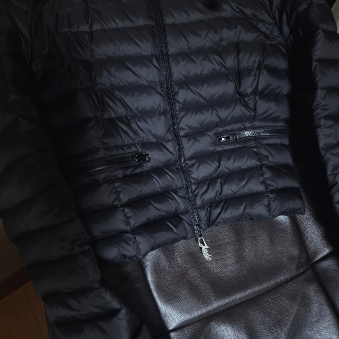 Palejade 페일제이드 블랙 크롭 경량패딩 [s] 상품이미지5