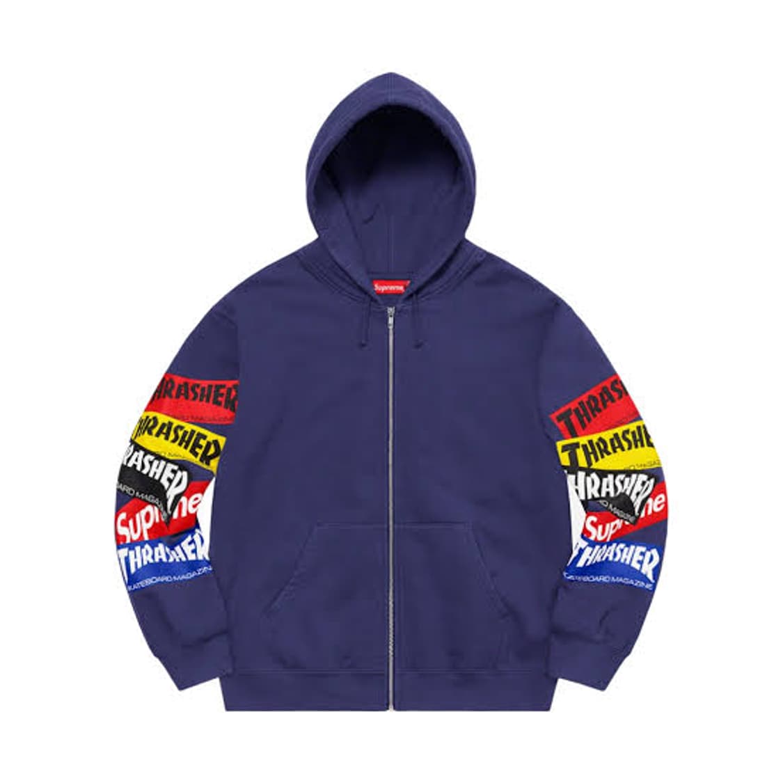 슈프림 x 트레셔 21fw 멀티로고 후드집업 상품이미지2