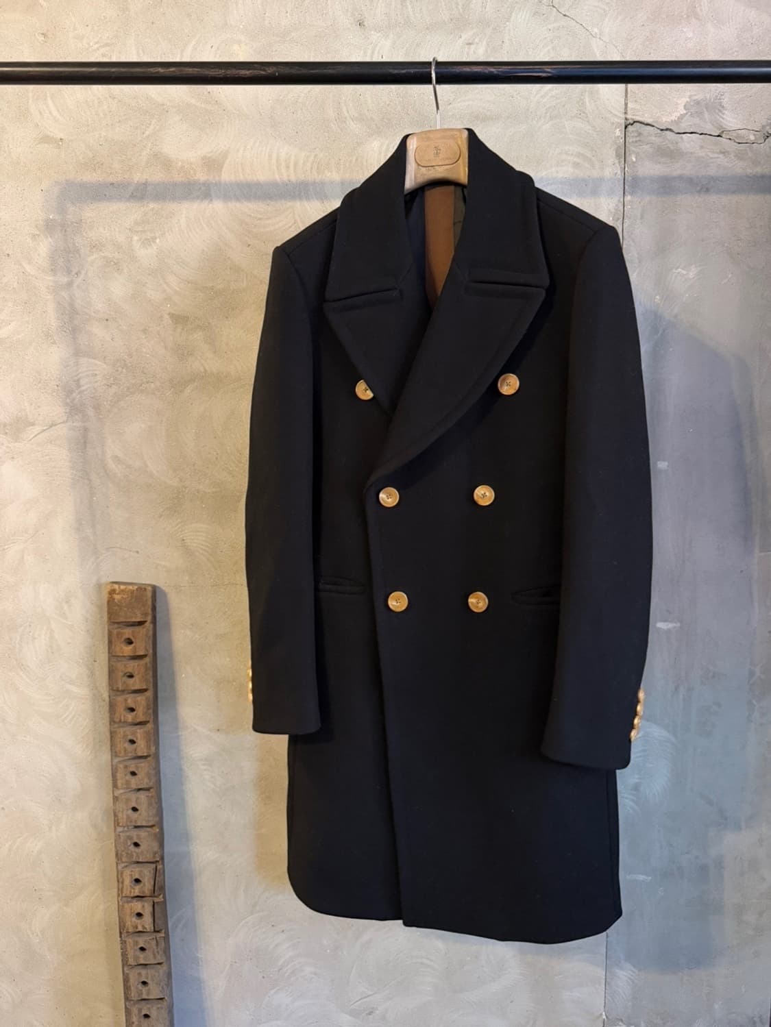 시스템 캐시미어 울 더블 브레스티드 코트 100 상품이미지1