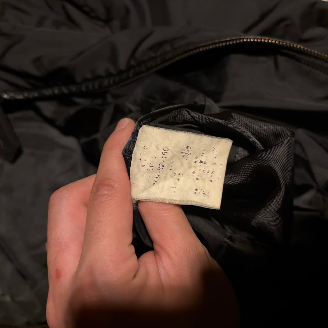00s Solid homme leather padded jacket 상품이미지5